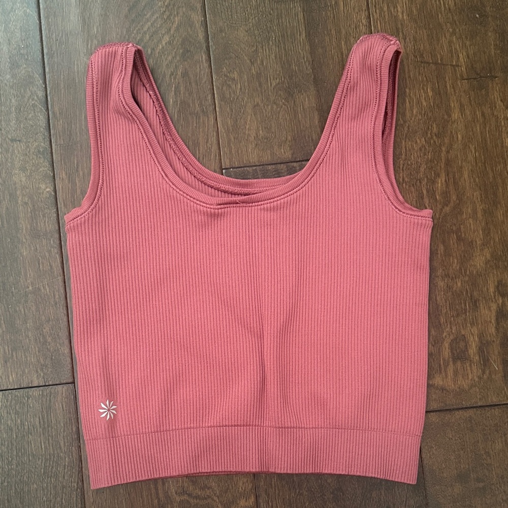 Girls Ribbed Pink Tank Top - Picture 4 of 4